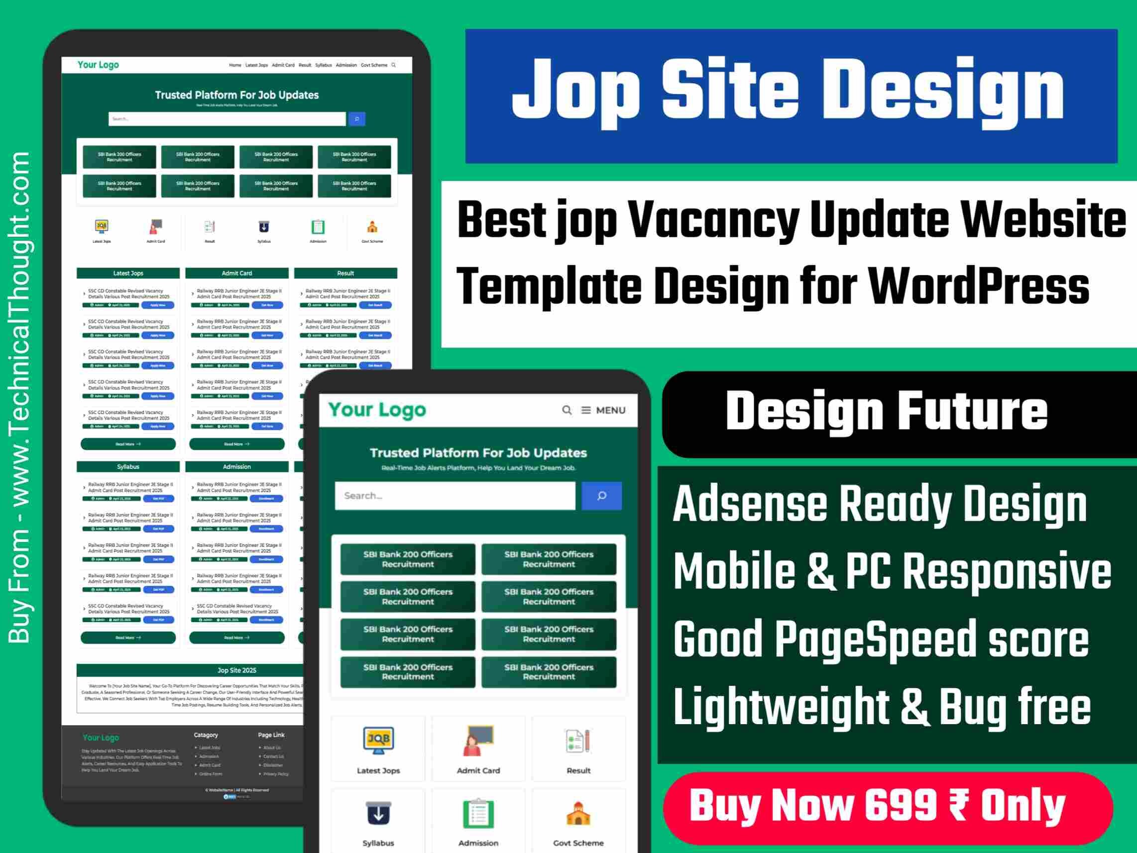 WordPress Jop Site