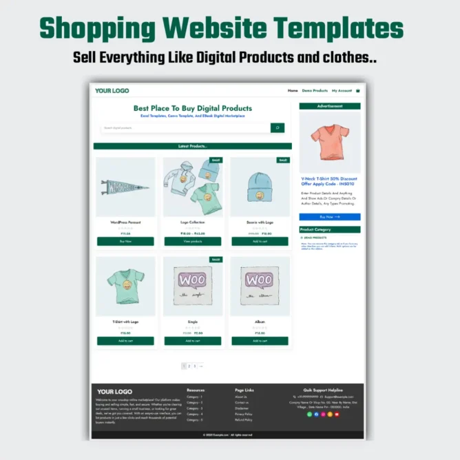 Digital Product Selling Templates