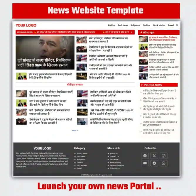 WordPress TT News Website Template