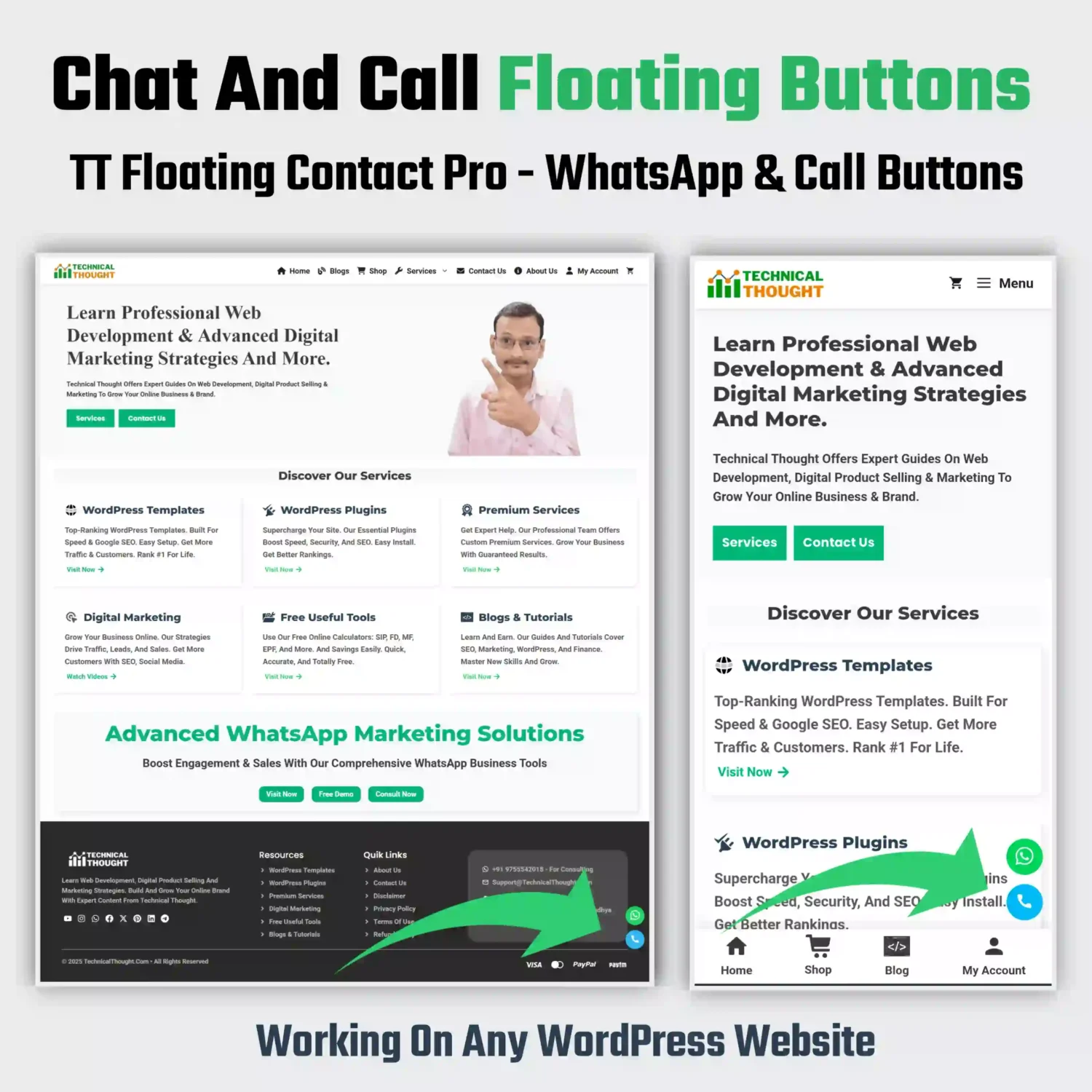 Whatsapp buttons